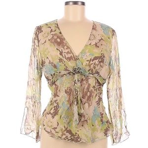 SOLD - vintage 90's / Y2K silk top